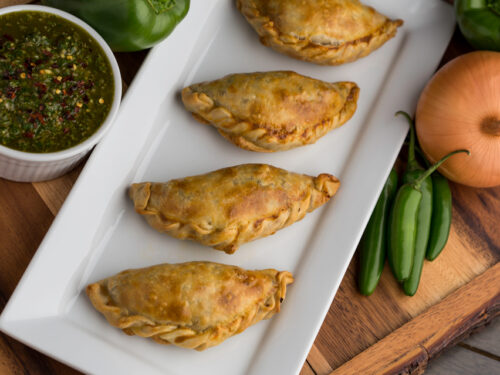 empanadas argentinas with chimichurri